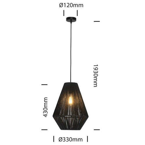 Mercator Hobart Rope Pendant Pendant Lights Mitre 10™