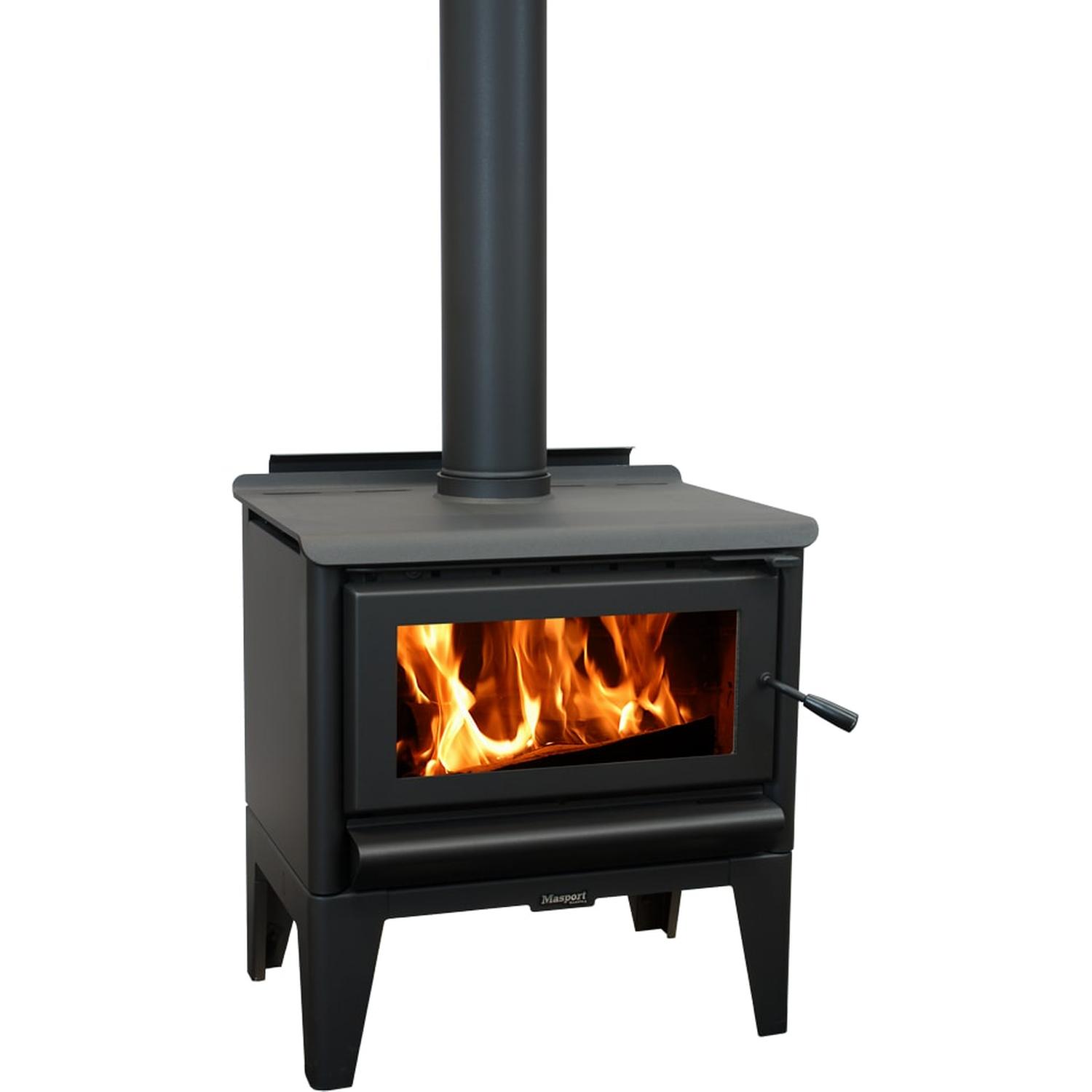 Masport R5000 Freestanding Radiant Wood Fire on Legs - Wood Fires | Mitre  10™