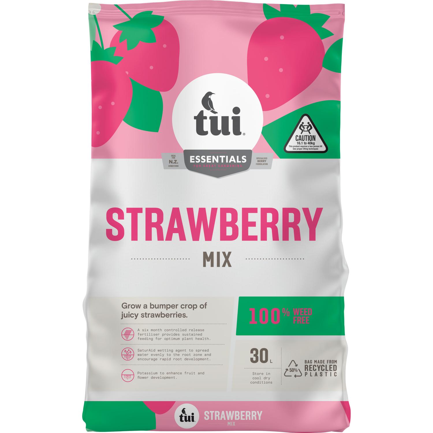 Tui Strawberry Mix Soils & Potting Mixes Mitre 10™
