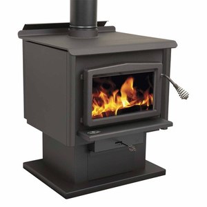 Masport Osburn 1600 Freestanding radiant wood fire on pedestal with ash pan  - Wood Fires | Mitre 10™